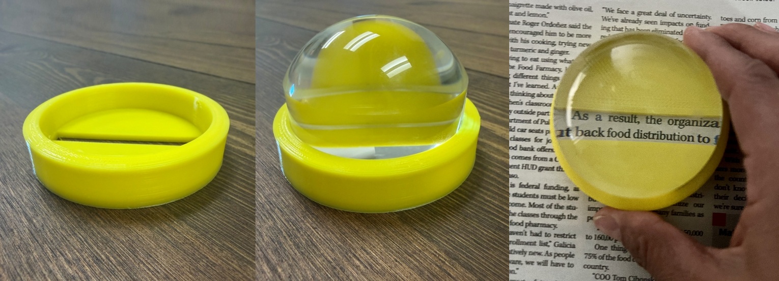 Reading Line Guide Base for Magnabrite Dome Magnifier