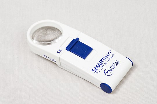 SmartMag® 8X Cool White LED Hand-Held Magnifier