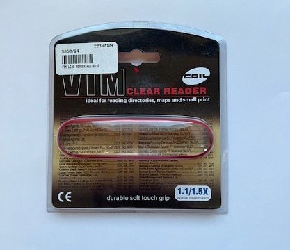 COIL#5850/24 VTM Clear Reader (Red)