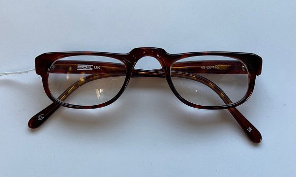 COIL Prismatic Spectacle +12.00D Brown 49mm Half-Eye