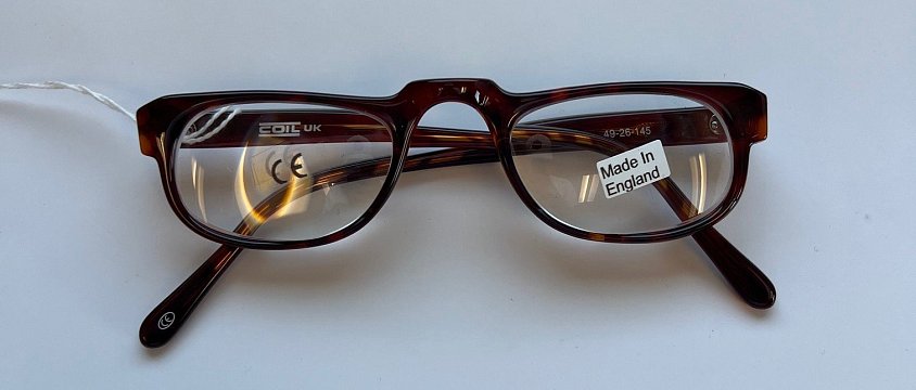 COIL Prismatic Spectacle +14.00D Brown 49mm Half-Eye