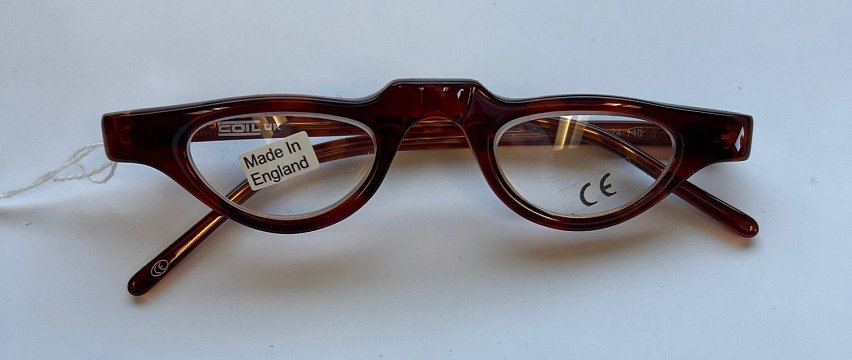 COIL Prismatic Spectacle +6.00D Brown 43mm "Peek-Style"