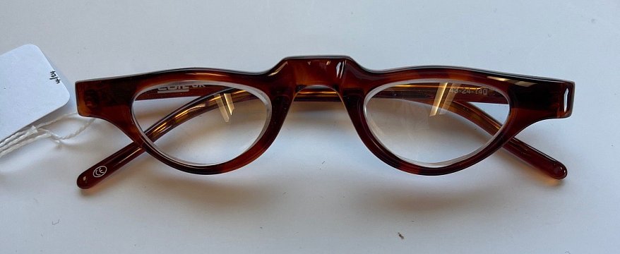 COIL Prismatic Spectacle +10.00D Brown 43mm "Peek-Style"