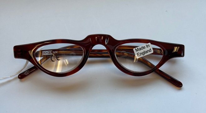 COIL Prismatic Spectacle +14.00D Brown 43mm "Peek-Style"