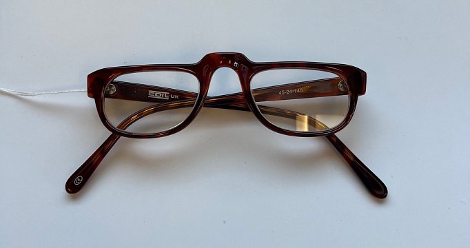 COIL Prismatic Spectacle +4.00D Brown 45mm Half-Eye