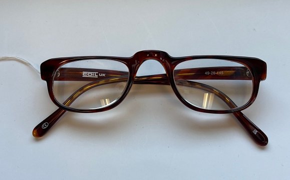 COIL Prismatic Spectacle +8.00D Brown 49mm Half-Eye