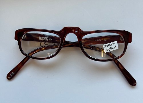 COIL Prismatic Spectacle +12.00D Brown 45mm Half-Eye