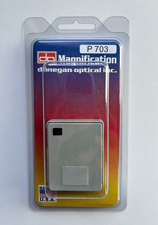 Donegan#P-703 3X Slide-Out Pocket Magnifier (Plastic Case)