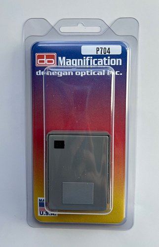 Donegan#P-704 4X Slide-Out Pocket Magnifier (Plastic Case)
