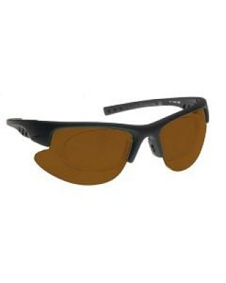NoIR (F01#34) Wrap Around w/ Blank RX Insert Frame: 15% Medium Amber
