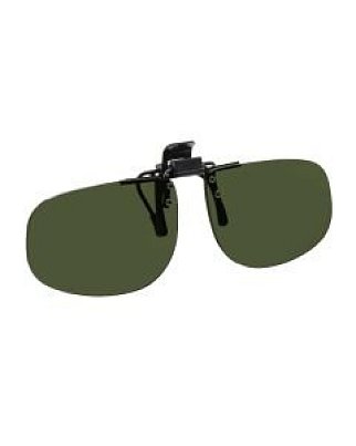 NoIR (F02#24) Large Oval Flip-Up Clip-ons: 9% Medium Grey/Green