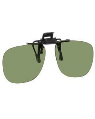 NoIR (F12#17) Small Oval Flip-up Clip Ons: 26% Light Grey-Green