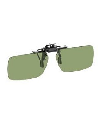 NoIR (F12#22) Large Rectangular Flip-up Clip Ons: 26% Light Grey-Green