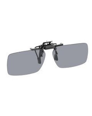 NoIR (F21#22) Rectangular Flip-Up Clips-Ons: 28% Medium Grey