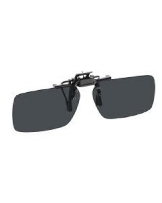 NoIR (F22#22) Large Rectangular Flip-Up Clips-Ons: 11% Dark Grey