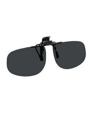 NoIR (F22#24) Large Oval Flip-Up Clips-Ons: 11% Dark Grey