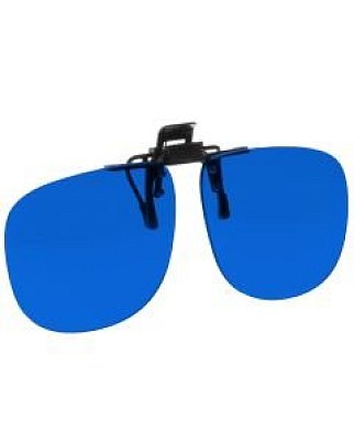 NoIR (F26#21) Flip-Up Clip-On Frame: 16% Blue