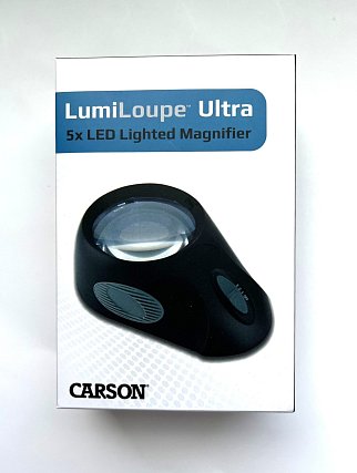 LumiLoupe 5x Lighted Dome Magnifier