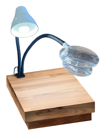 Double Arm Magnifying Clamp Lamp (14" and 18")