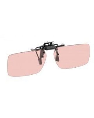 NoIR (F41#22) Large Rectangular  Flip-Up Clip-ons: 57% Topaz