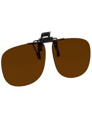 NoIR (F43#21) Large Oval Flip-Up Clip-Ons: 6% Dark Amber
