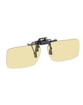 NoIR (F48#22) Large Retangular Flip-Up Clips-Ons: 64% Light Amber