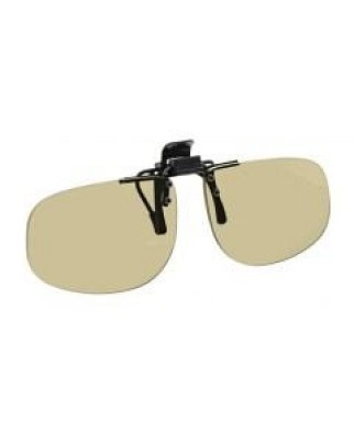 NoIR (F48#24) Large OvalFlip-Up Clips-Ons: 64% Light Amber