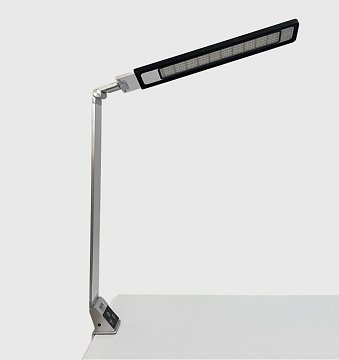 Bright Reach Clamp Lamp in Silver