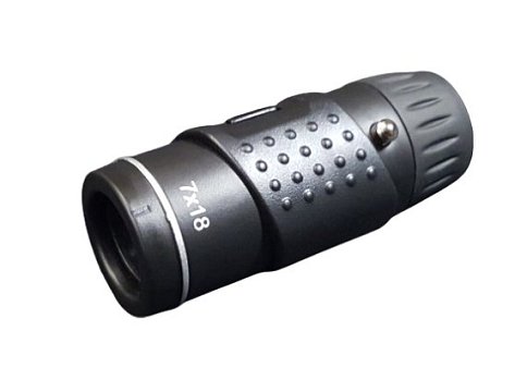7X18 Telescope with Case and Neck Strap (One Hand Focus)