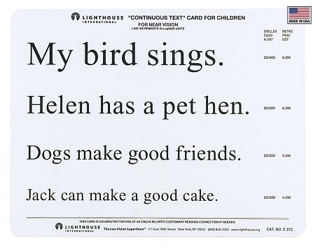 "Bird" Continuous Text Card, 40cm / 16 in. by Lighthouse