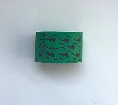 Lightning Bolts Print Green Telescope Band