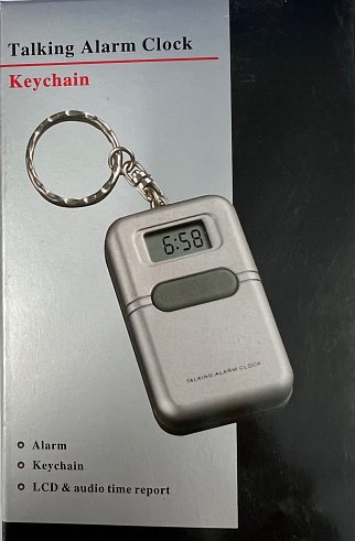 Talking Keychain Clock Spanish 