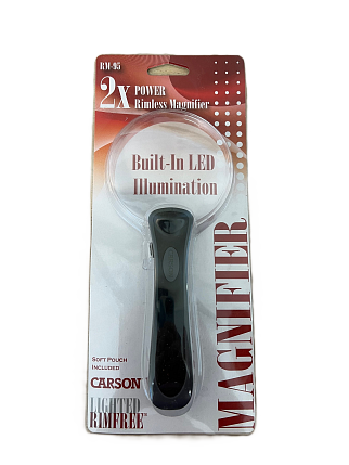Carson #RM95 2X Rimless LED Magnifier