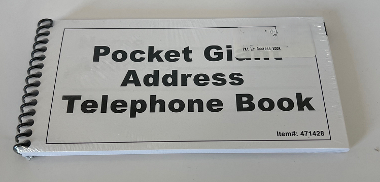 Pocket Large Print Address Book 