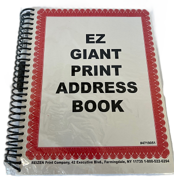 Big Print Address Book (Spiral)