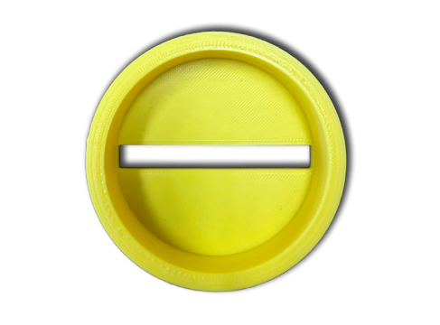 Magnabrite Dome Reading Line Guide Base 64mm - Yellow